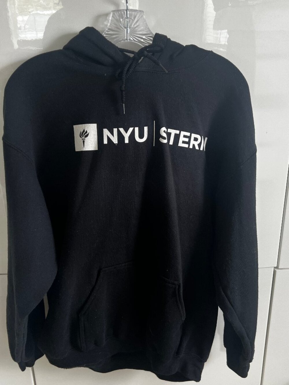 NYU Stern Black Hoodie - LARGE